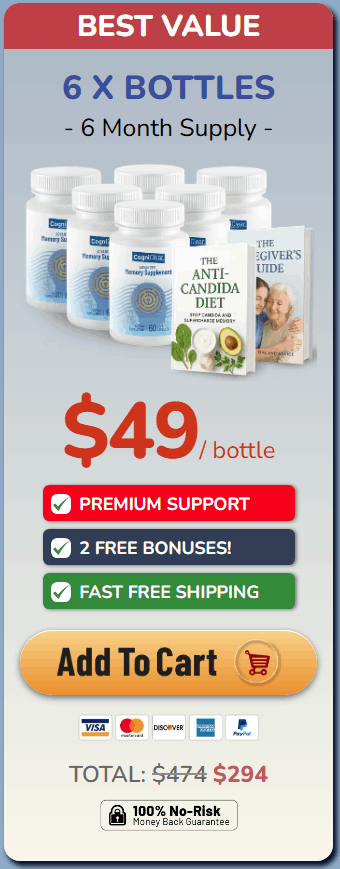 Buy CogniClear 6 Bottle